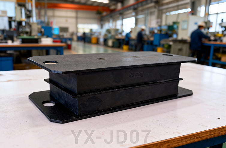 Rubber shock absorber pads