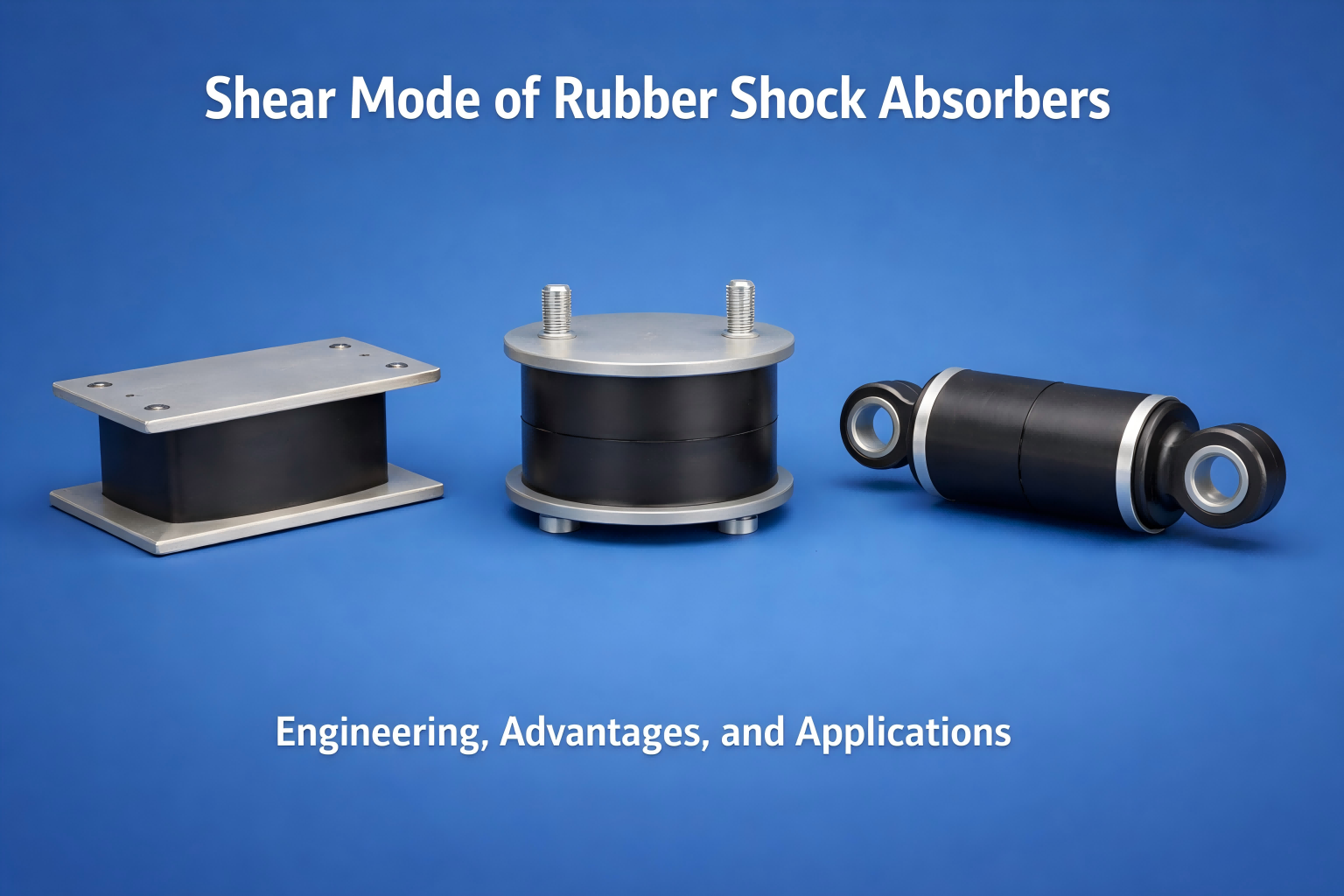 Shear Mode of Rubber Shock Absorbers