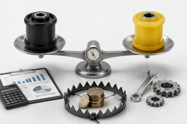 Polyurethane Control Arm Bushings vs Rubber