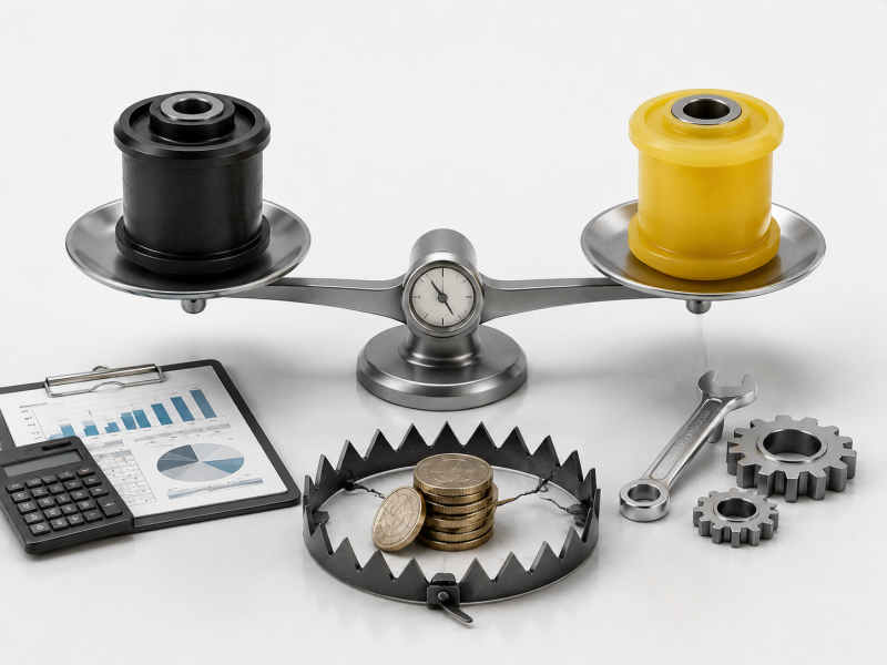 Polyurethane Control Arm Bushings vs Rubber