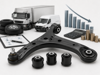 Control Arm with Rubber Bushing